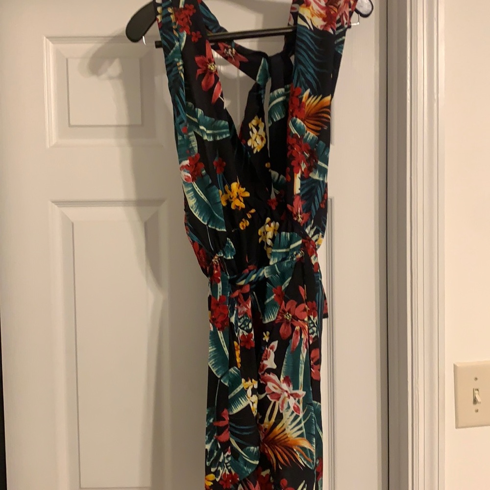 Hawaiian floral romper